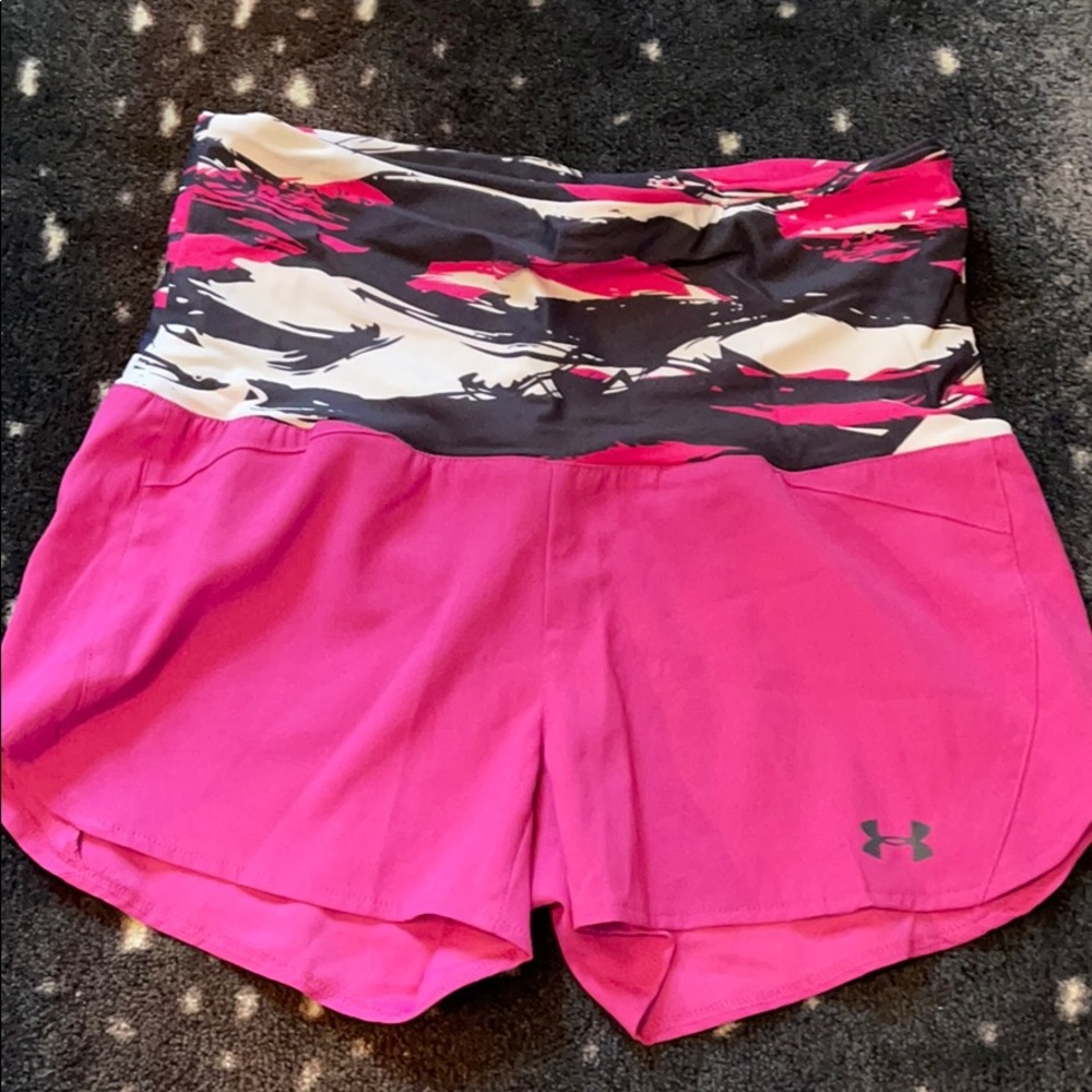 Like new pink Under Armour athletic shorts